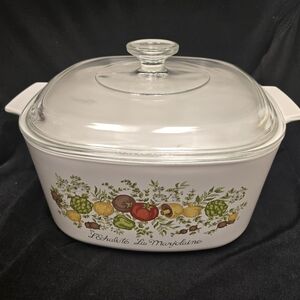 Vintage CorningWare Spice of Life – L’Échalote La Marjolaine  Dish w/Lid